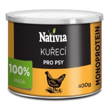 Nativia konzerva kuřecí maso pro psy 400 g SET 5+1 ZDARMA Nativia konzerva kuřecí maso pro psy 400 g SET 5+1 ZDARMA