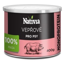 Nativia konzerva vepřové maso pro psy 400 g SET 5+1 ZDARMA Nativia konzerva vepřové maso pro psy 400 g SET 5+1 ZDARMA