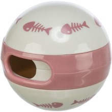 Trixie míč na pamlsky s kostrami rybiček pro kočky MIX barev 6 cm Trixie míč na pamlsky s kostrami rybiček pro kočky MIX barev 6 cm